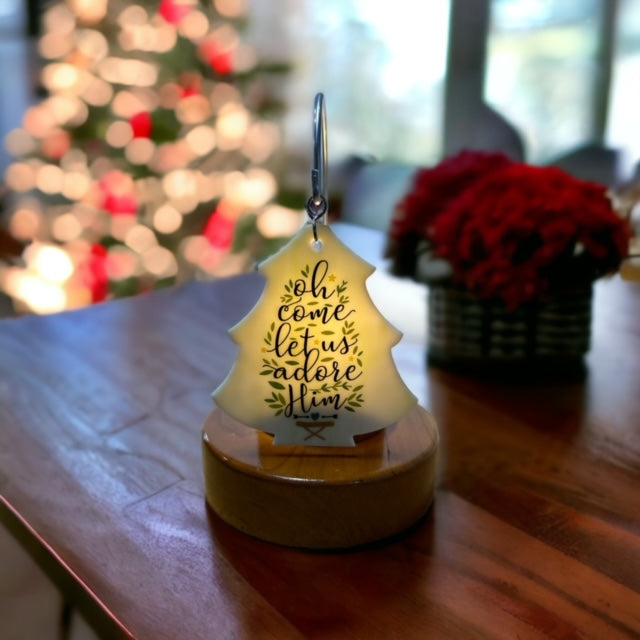 Glass Cover- Come Let Us Adore Him