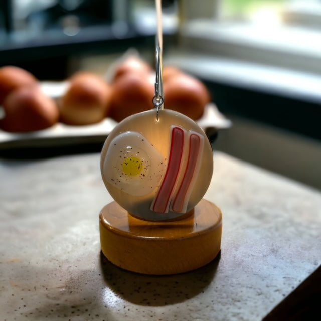 Glass Cover- Bacon & Egg Plate