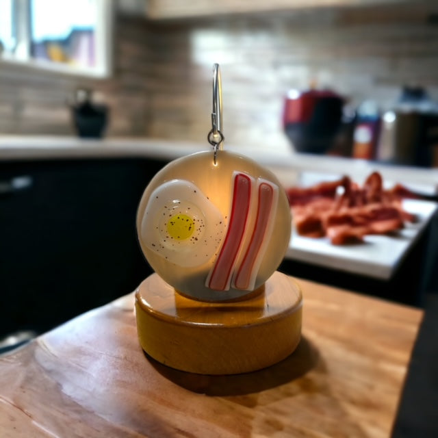 Glass Cover- Bacon & Egg Plate