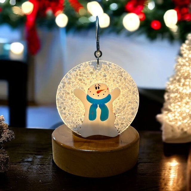 Glass Cover- Snowglobe Falling Snow