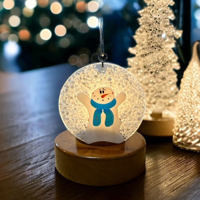 Glass Cover- Snowglobe Falling Snow