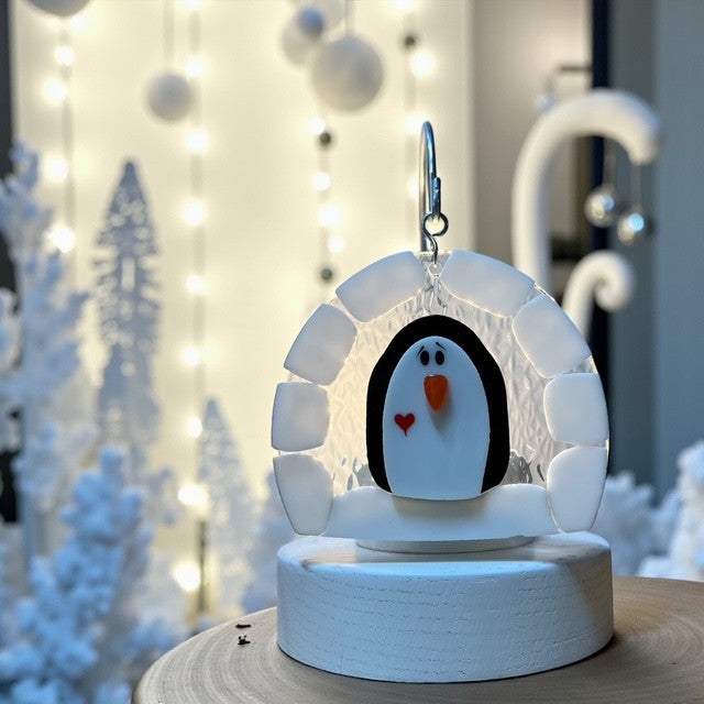Glass Cover- Penguin Igloo