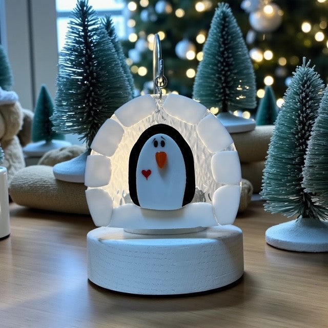 Glass Cover- Penguin Igloo