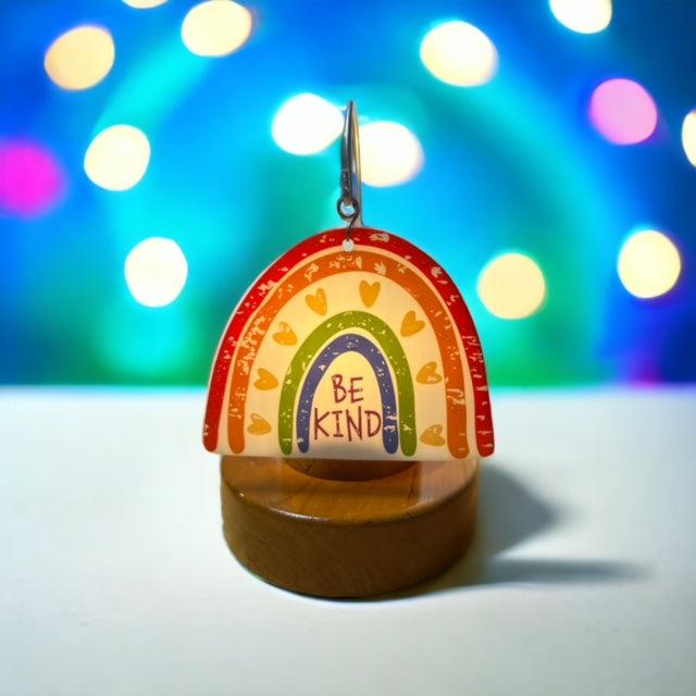 Glass Cover- BE KIND Rainbow