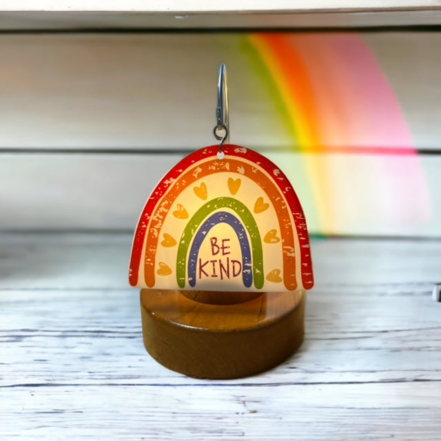 Glass Cover- BE KIND Rainbow