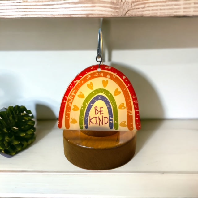 Glass Cover- BE KIND Rainbow