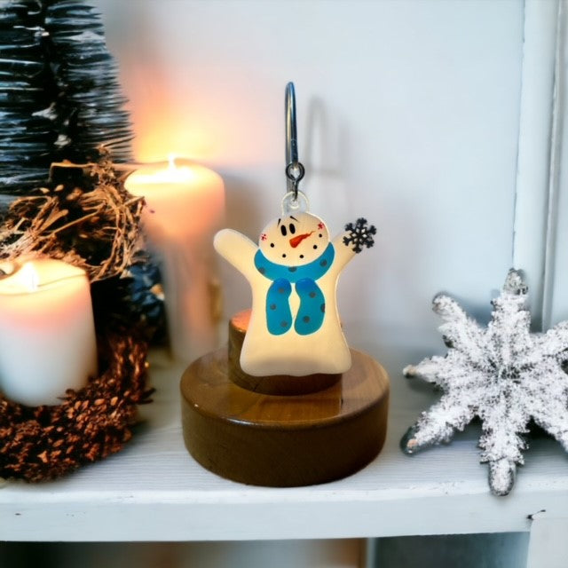 Glass Cover- I ❤ Winter / Snowman