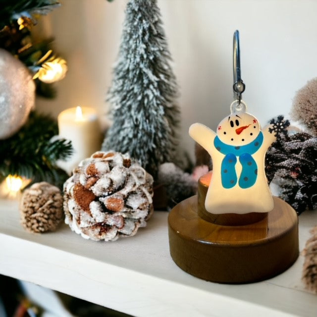 Glass Cover- I ❤ Winter / Snowman
