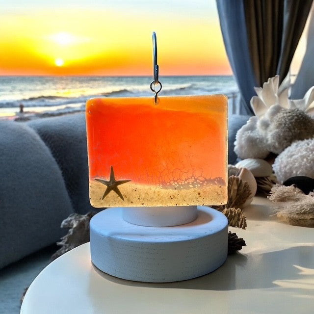 Glass Cover- Beach Wave Sunset