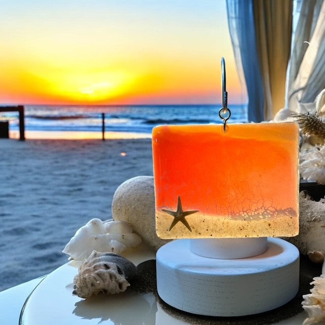 Glass Cover- Beach Wave Sunset