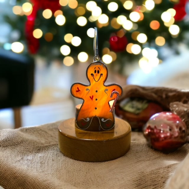 Glass Cover- Gingerbread Man