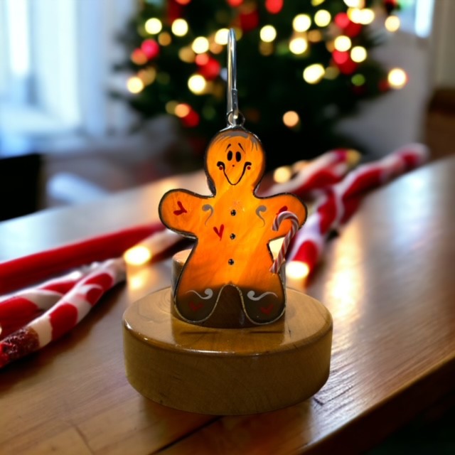 Glass Cover- Gingerbread Man