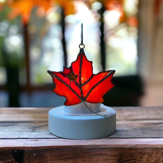 Glass Cover- Maple Leaves