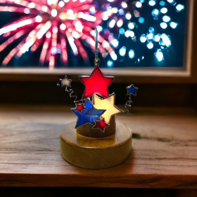 Glass Cover- Firework Stars