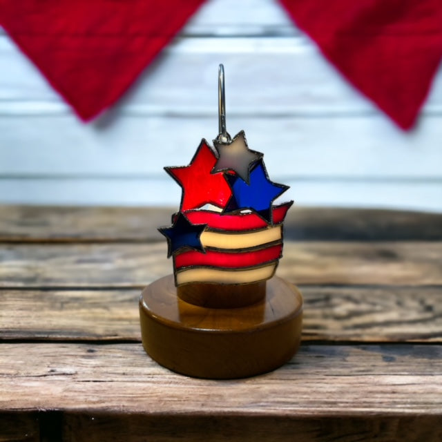 Glass Cover- Flag with Stars