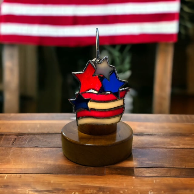 Glass Cover- Flag with Stars