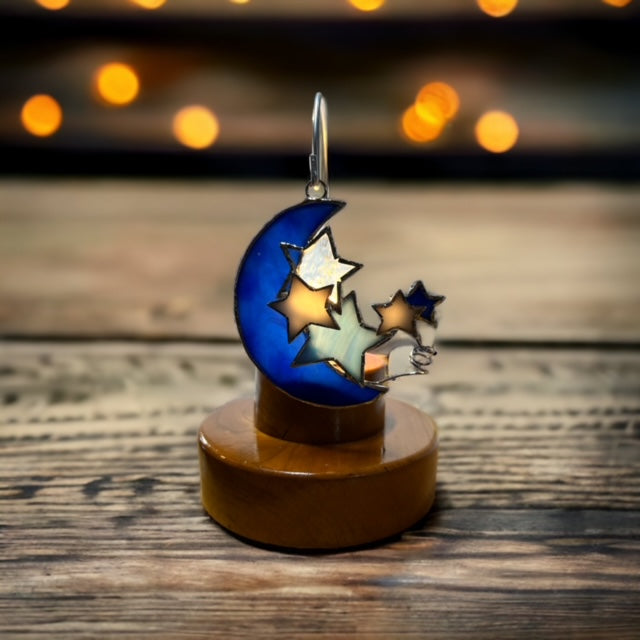 Glass Cover- Celestial Moon and Stars