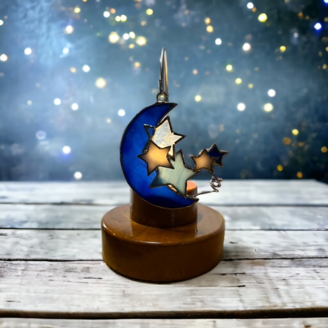 Glass Cover- Celestial Moon and Stars