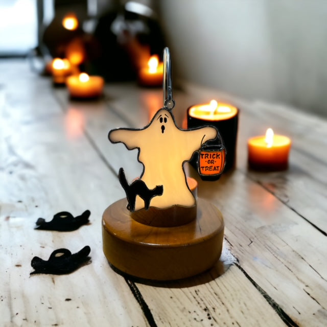 Glass Cover- Trick-or-Treat Ghost