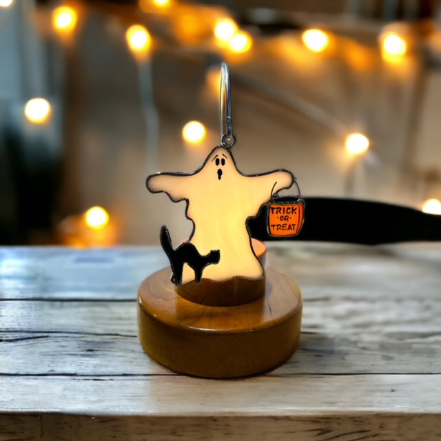 Glass Cover- Trick-or-Treat Ghost