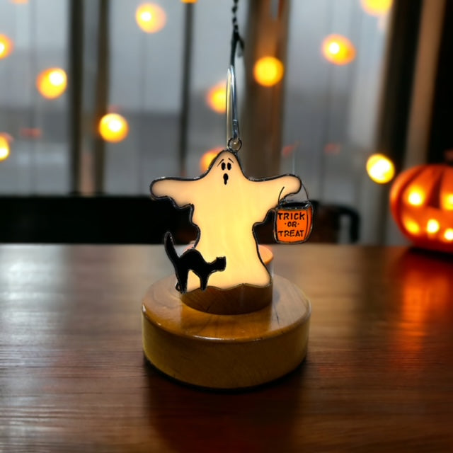 Glass Cover- Trick-or-Treat Ghost