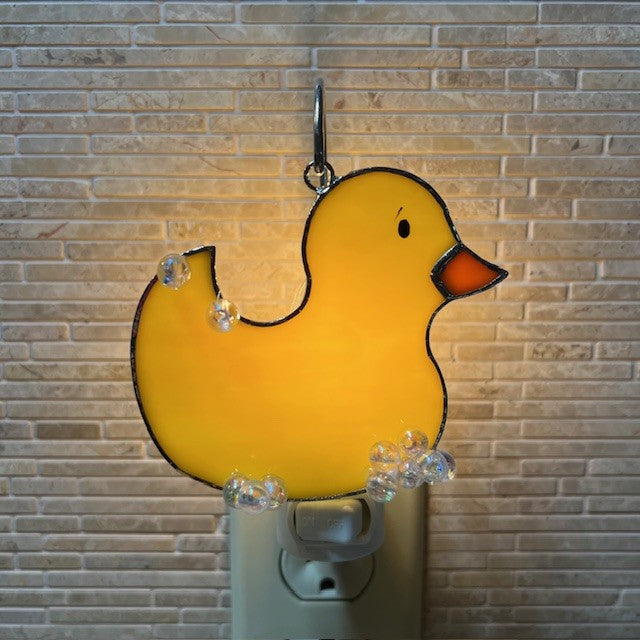 Glass Cover- Bath time Duck