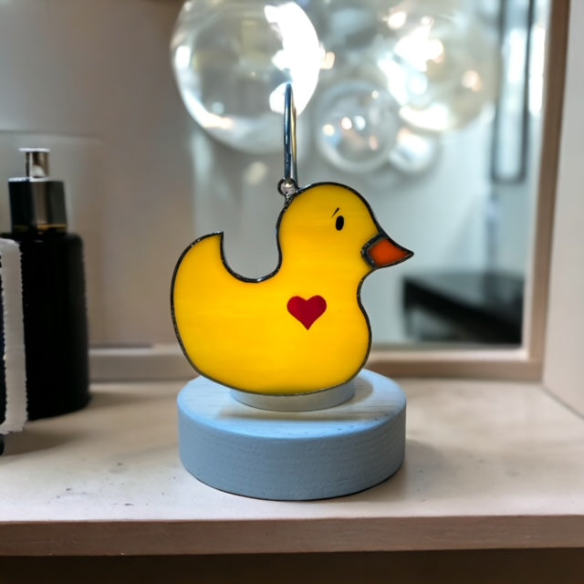 Glass Cover- Bath time Duck