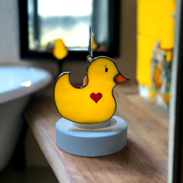 Glass Cover- Bath time Duck
