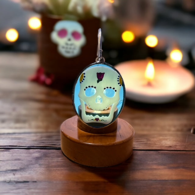 Glass Cover- Sugar Skull/Day of the Dead
