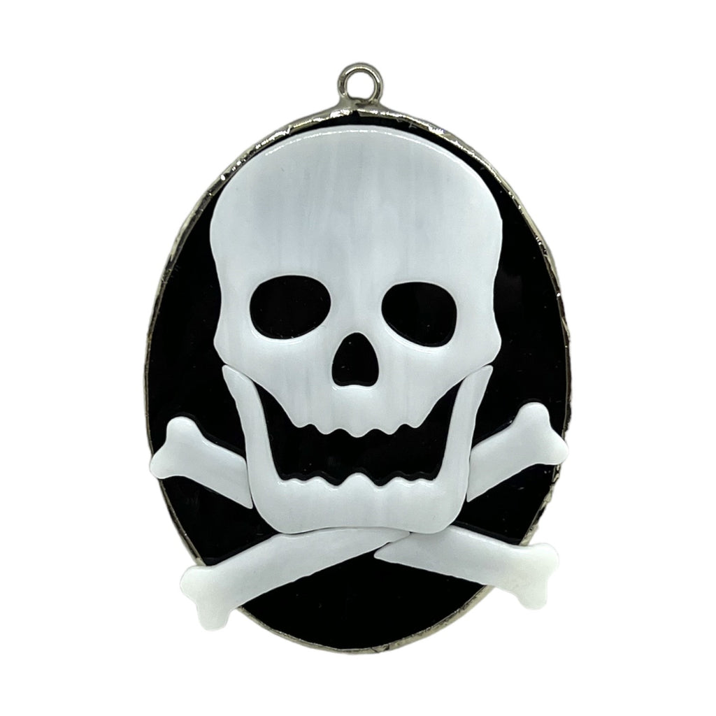 Glass Cover- Skull and Crossbones