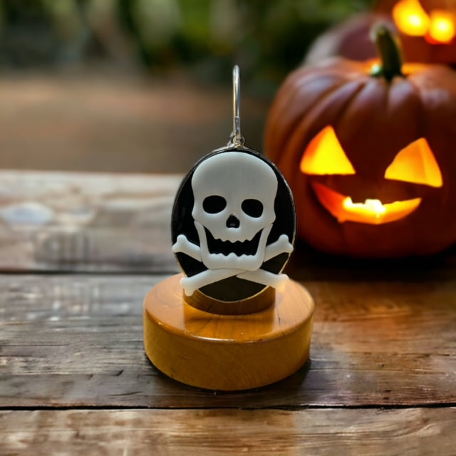 Glass Cover- Skull and Crossbones