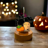 Glass Cover- Halloween Tombstone/ Pumpkin/ Bat/Cat
