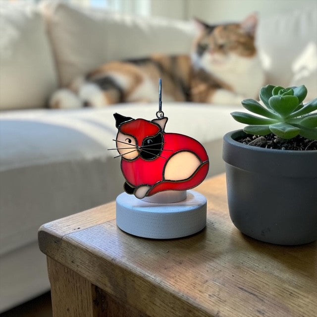 Glass Cover- Calico Cat