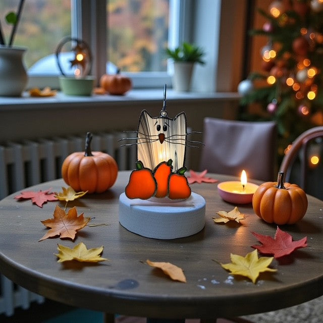 Glass Cover- Fall time Cat