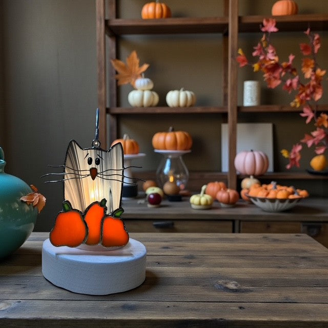 Glass Cover- Fall time Cat