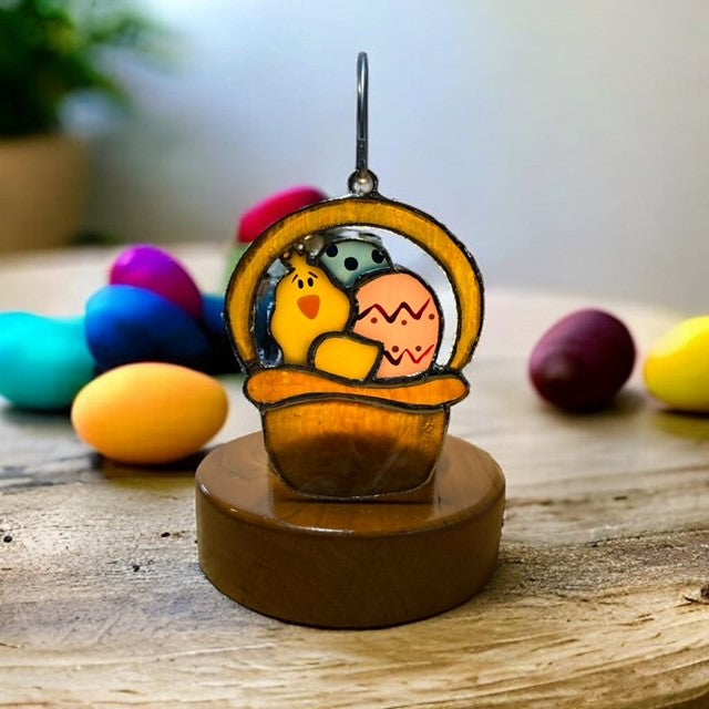 Glass Cover- Easter Basket