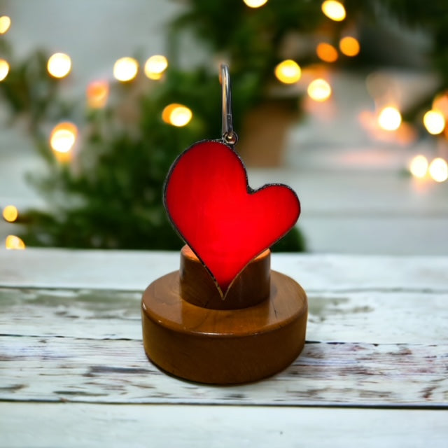 Glass Cover- Red Heart