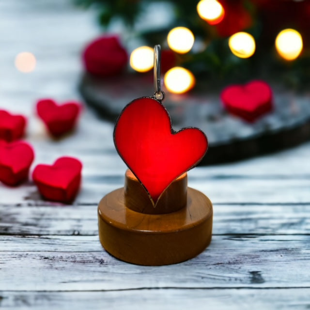 Glass Cover- Red Heart