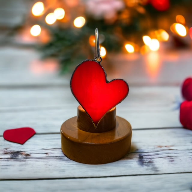 Glass Cover- Red Heart