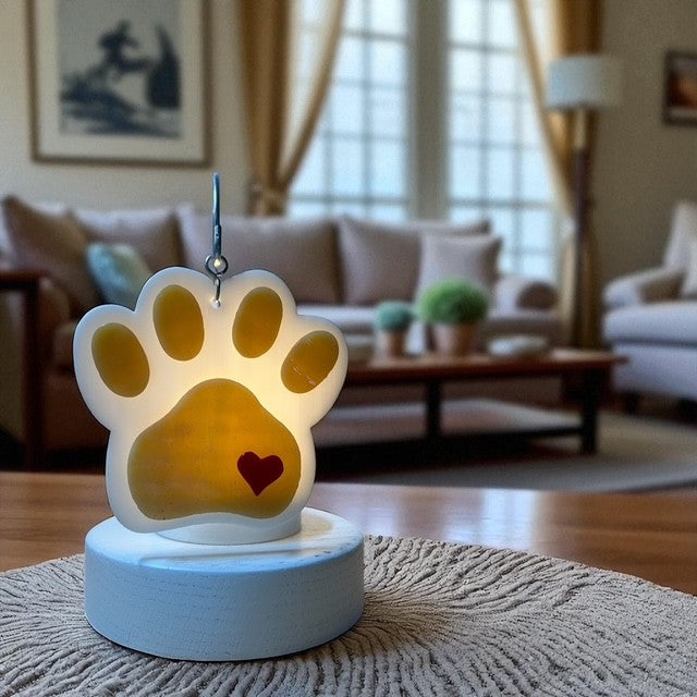 Glass Cover- Pawprint Love
