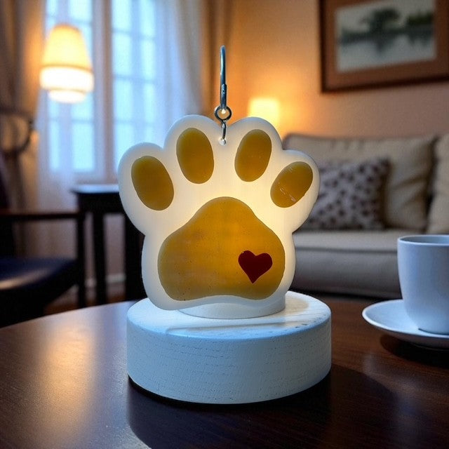 Glass Cover- Pawprint Love