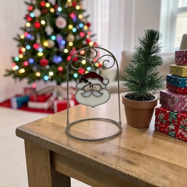 Glass Cover- Santa Claus