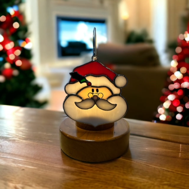 Glass Cover- Santa Claus
