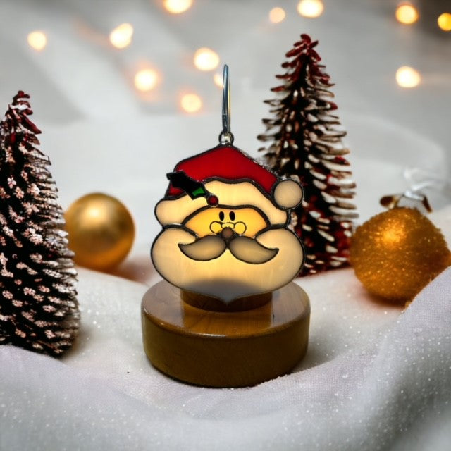 Glass Cover- Santa Claus