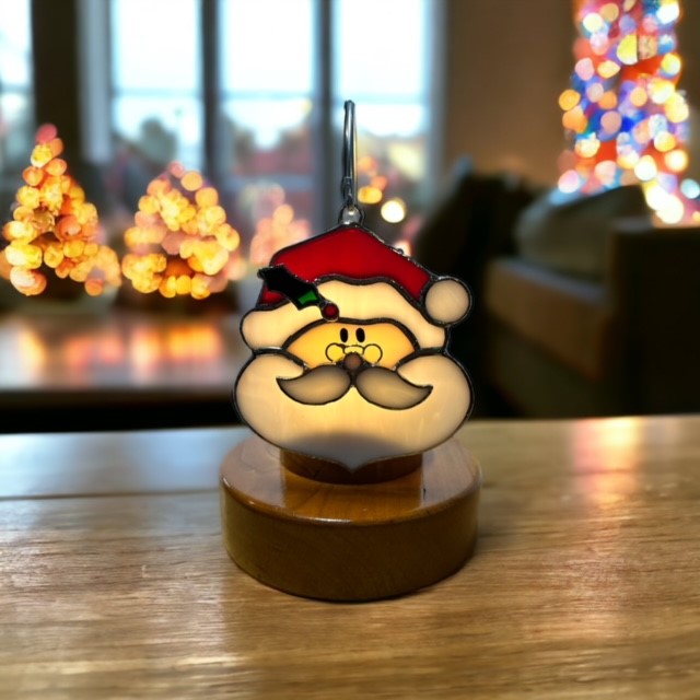 Glass Cover- Santa Claus