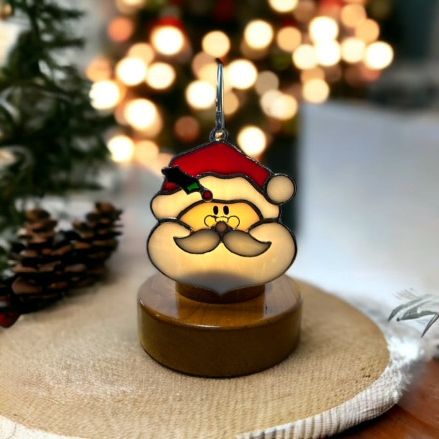 Glass Cover- Santa Claus