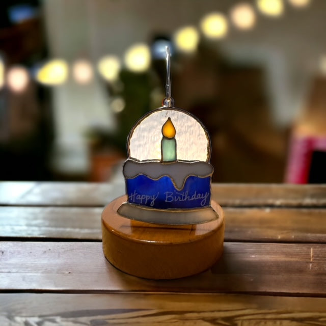 Glass Cover- Birthday Cake