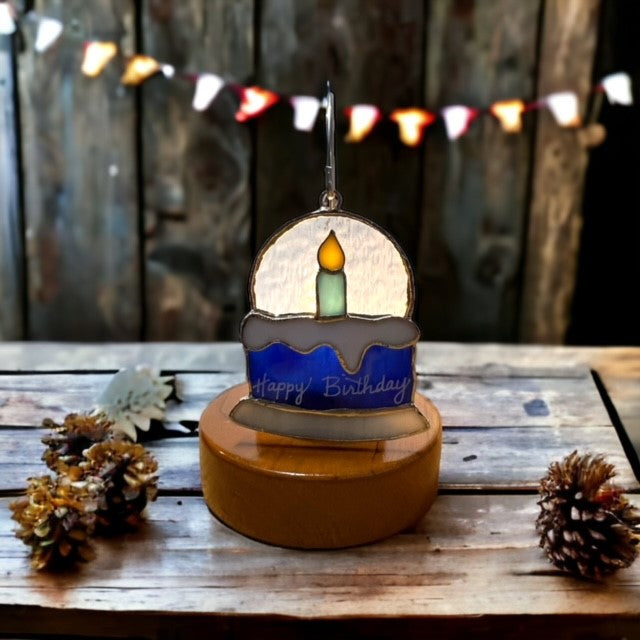 Glass Cover- Birthday Cake