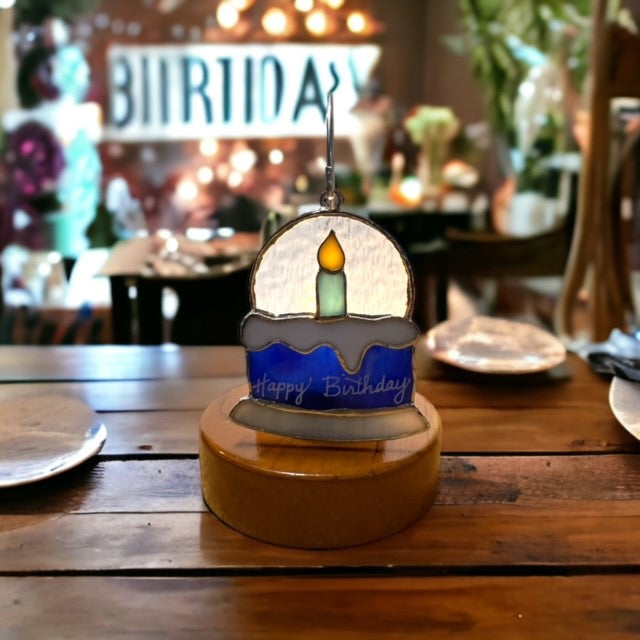 Glass Cover- Birthday Cake