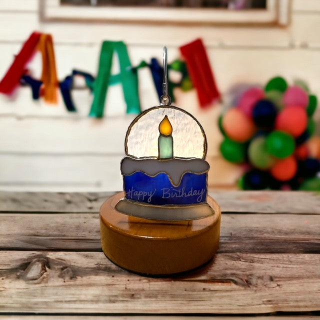 Glass Cover- Birthday Cake